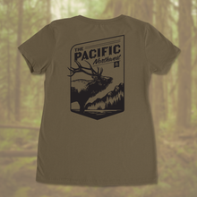 Load image into Gallery viewer, Pacific Northwest Elk T-Shirt - Women&#39;s V Neck