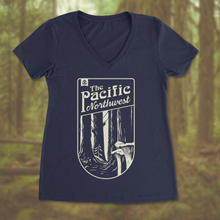 Load image into Gallery viewer, Pacific Northwest Mushy T-Shirt - Women&#39;s V Neck (Pre-Order)