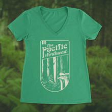 Load image into Gallery viewer, Pacific Northwest Mushy T-Shirt - Women&#39;s V Neck (Pre-Order)