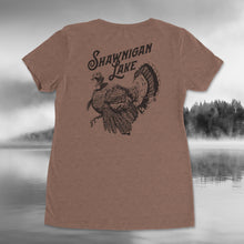 Load image into Gallery viewer, Shawnigan Lake Turkey Ladies V-Neck T-Shirt